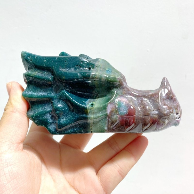 5 Pieces Beautiful Ocean Jasper Dragon Head - Wholesale Crystals