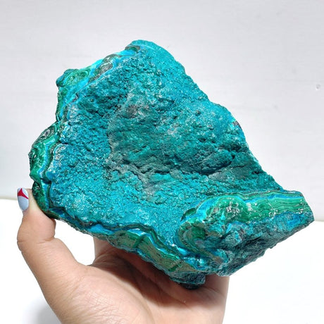 5 Pieces Chrysocolla Mixed Malachite Raw Stone Specimen - Wholesale Crystals