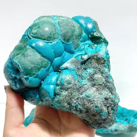 5 Pieces Chrysocolla Mixed Malachite Raw Stone Specimen - Wholesale Crystals