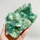 5 Pieces Green Fluorite Raw Specimen Cubic Stone -Wholesale Crystals
