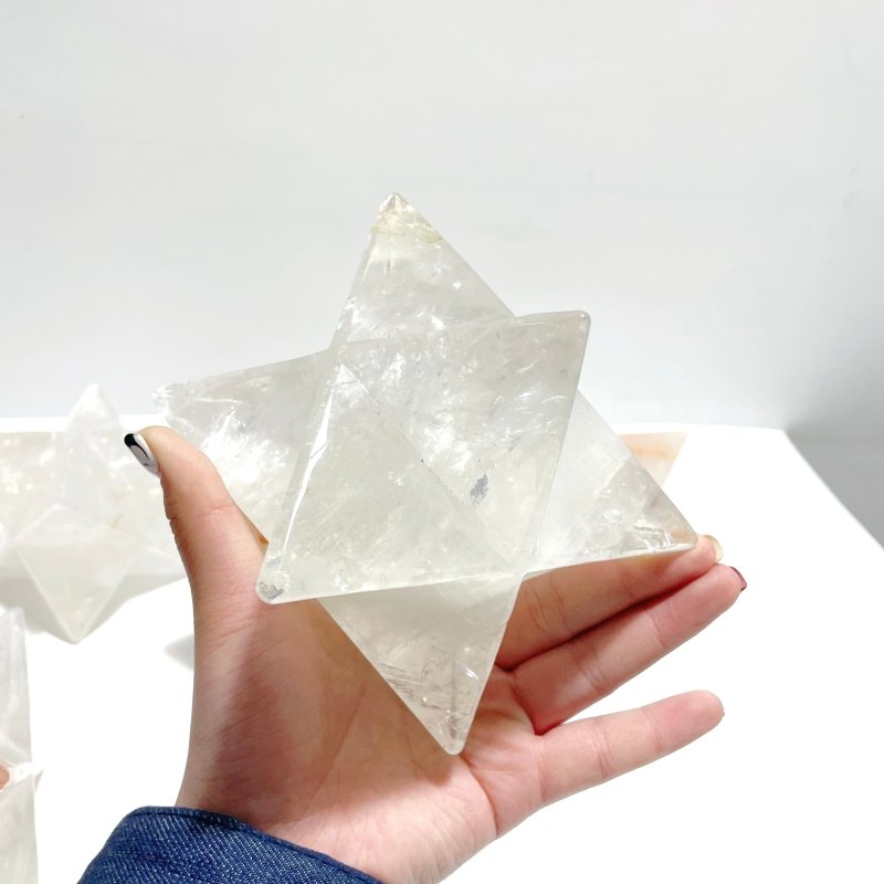 5 Pieces Large Clear Quartz Merkaba - Wholesale Crystals