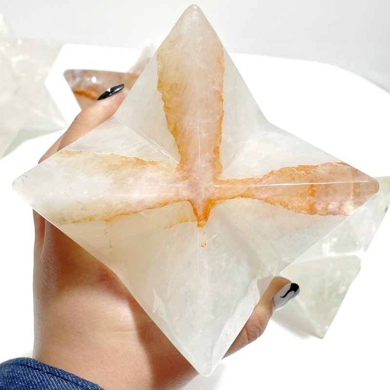 5 Pieces Large Clear Quartz Merkaba - Wholesale Crystals