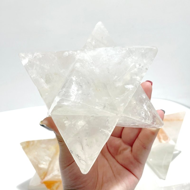 5 Pieces Large Clear Quartz Merkaba - Wholesale Crystals