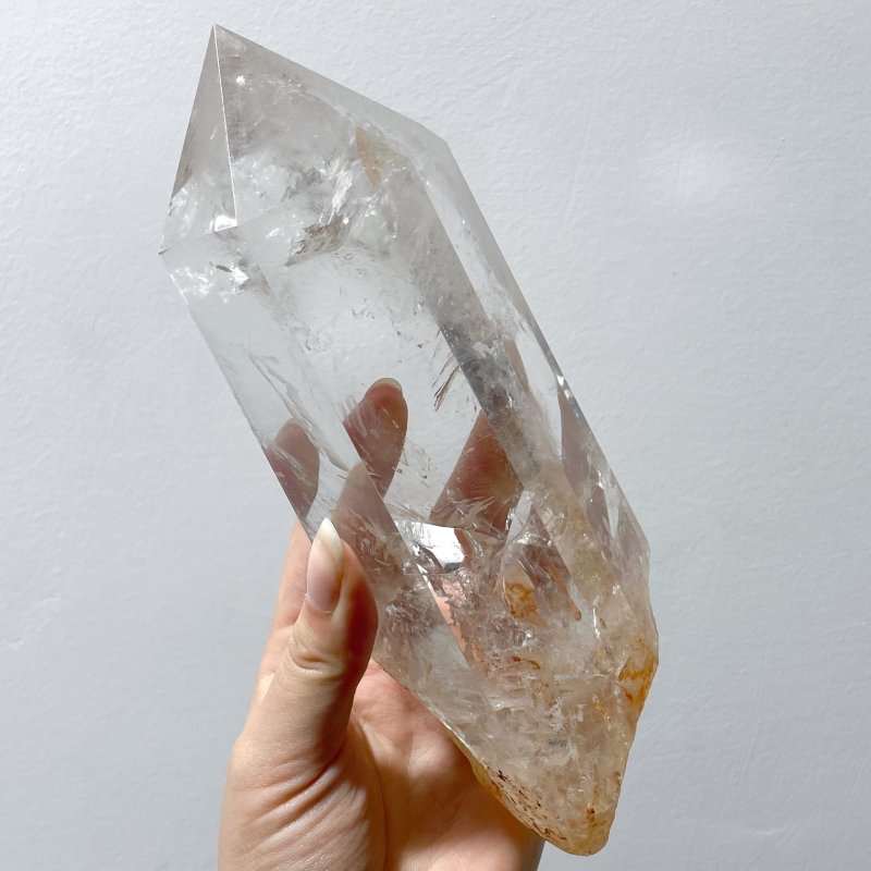 5 Pieces Large Clear Quartz Tower Raw Bottom - Wholesale Crystals