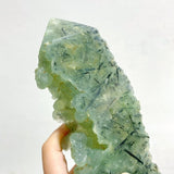 5 Pieces Large Natural Prehnite Tower Raw Side -Wholesale Crystals