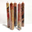 5 Pieces Large Rhodonite Points - Wholesale Crystals