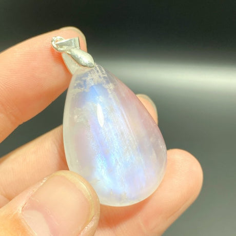 5 Pieces Moonstone Teardrop Shape DIY Pendants - Wholesale Crystals