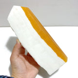 5 Pieces Yellow Calcite Points Raw Side - Wholesale Crystals