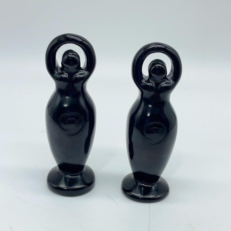 5 Types Spiral Goddess Carving Wholesale Obsidian Fluorite -Wholesale Crystals