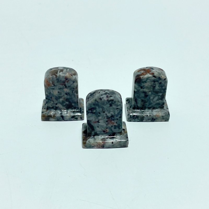 5 Types Tombstone Carving Wholesale Obsidian Blue Aventurine Yooperlite - Wholesale Crystals