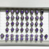 50 Pieces Charoite Different Styles Ring 3 - Wholesale Crystals