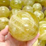 37 Pieces Beautiful Citrine Spheres (Sea Freight Only)