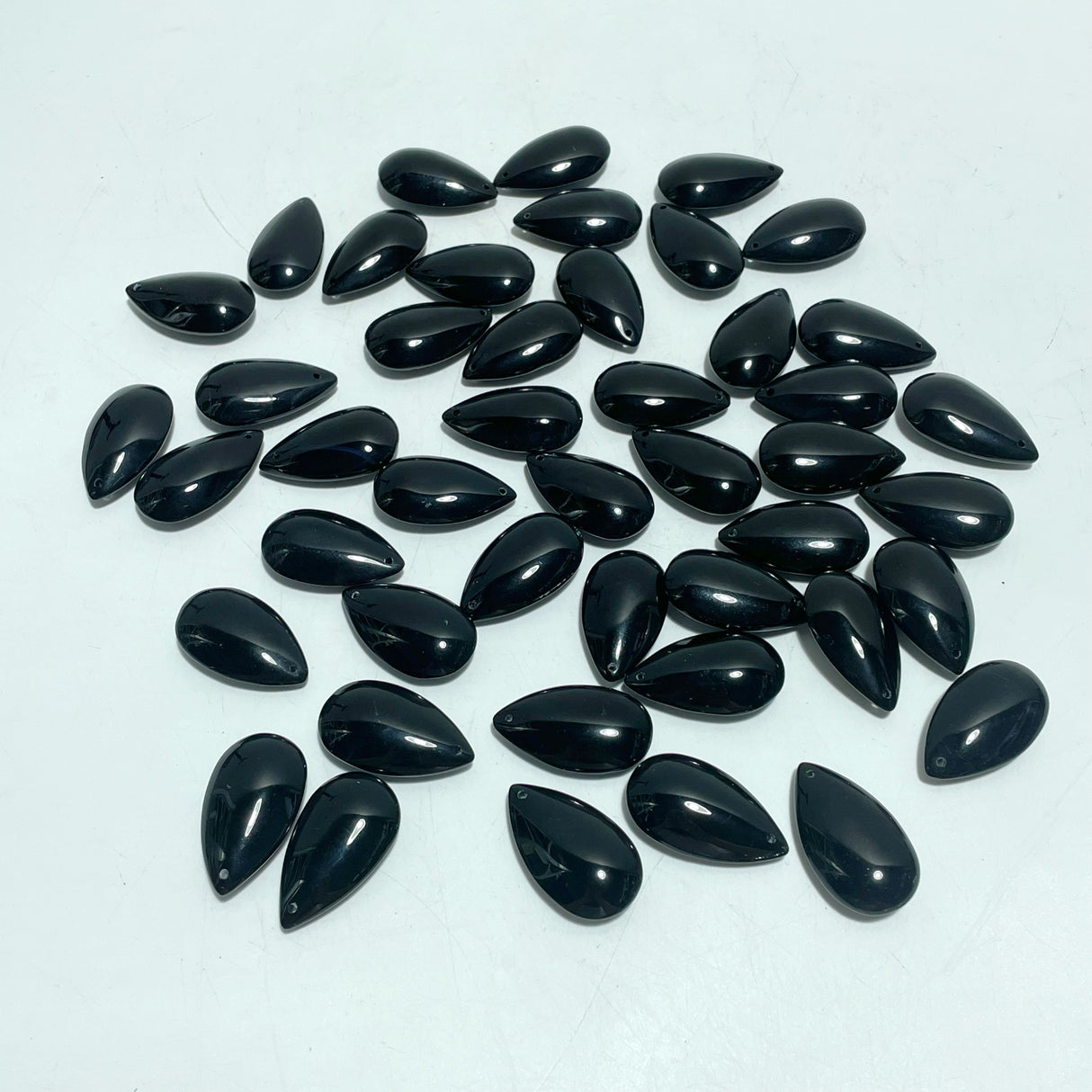 Black Obsidian Teardrop Accessory Pendant DIY Wholesale