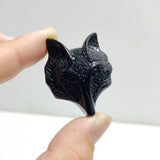 Black Obsidian Fox Face Carving Wholesale