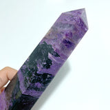 2 Pieces Charoite Four-sided Tower For Collection #A05