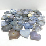 36 Pieces Geode Druzy Agate Heart