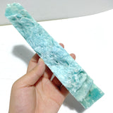 5 Pieces Large Blue Hemimorphite Four-Sided Tower Point Raw Side