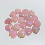 6 Colors Mixed Aura Rose Quartz Heart Wholesale Closeout -Wholesale Crystals