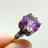 6 Pieces Ametrine Sugar Cube 925 Silver Ring - Wholesale Crystals