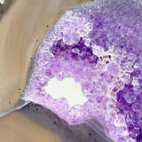 6 Pieces Beautiful Large Geode Amethyst Mixed Agate Slabs -Wholesale Crystals