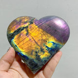 6 Pieces Beautiful Large Labradorite Heart -Wholesale Crystals