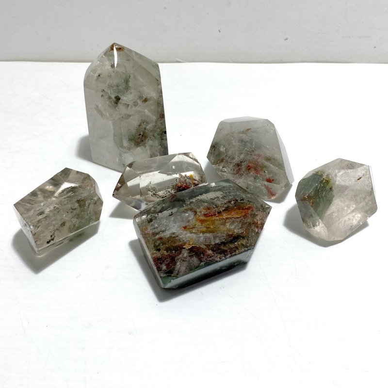 6 Pieces Garden Quartz Free Form 4 - Wholesale Crystals