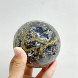 6 Pieces Geode 8th Vein Ocean Jasper Spheres -Wholesale Crystals