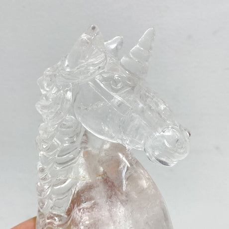 6 Pieces High Quality Clear Quartz Unicorn Carving - Wholesale Crystals