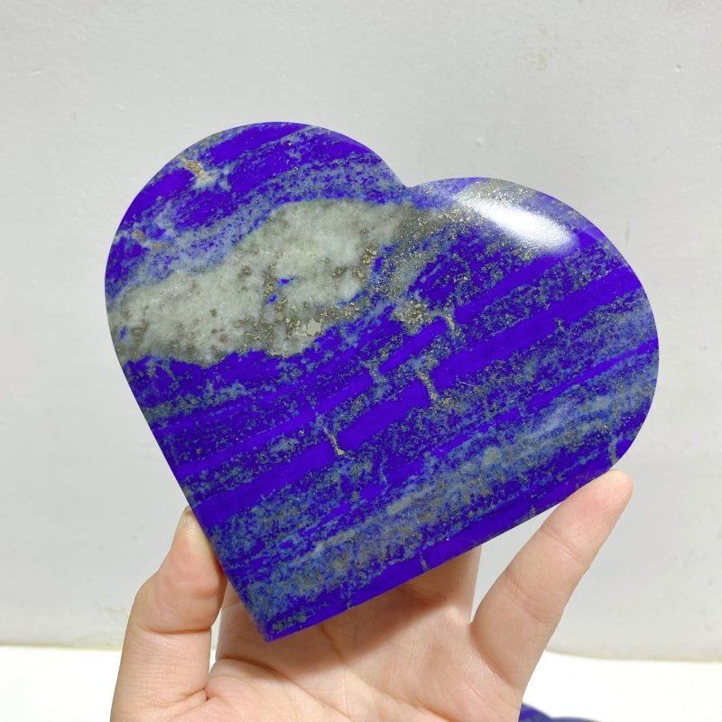 6 Pieces Large Lapis Lazuli Heart -Wholesale Crystals