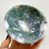 6 Pieces Moss Agate Bowl Carving - Wholesale Crystals