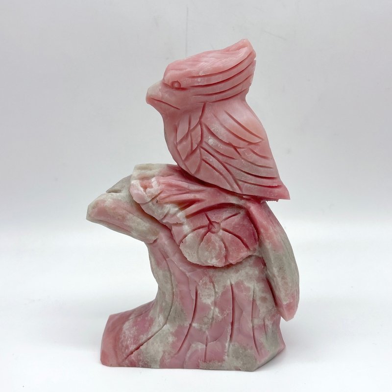6 Pieces Pink Opal Bird Carving -Wholesale Crystals