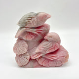 6 Pieces Pink Opal Bird Carving -Wholesale Crystals