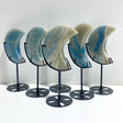 6 Pieces Trolleite Stone Moon With Stand -Wholesale Crystals