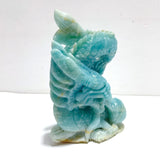 Unique Caribbean Calcite Flying Dragon Carving