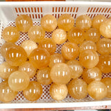 42 Pieces Yellow Calcite Spheres (Sea Freight Only)