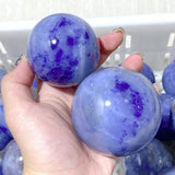 66 Pieces Blue Aventurine Spheres (Sea Freight Only) -Wholesale Crystals