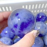 66 Pieces Blue Aventurine Spheres (Sea Freight Only) -Wholesale Crystals