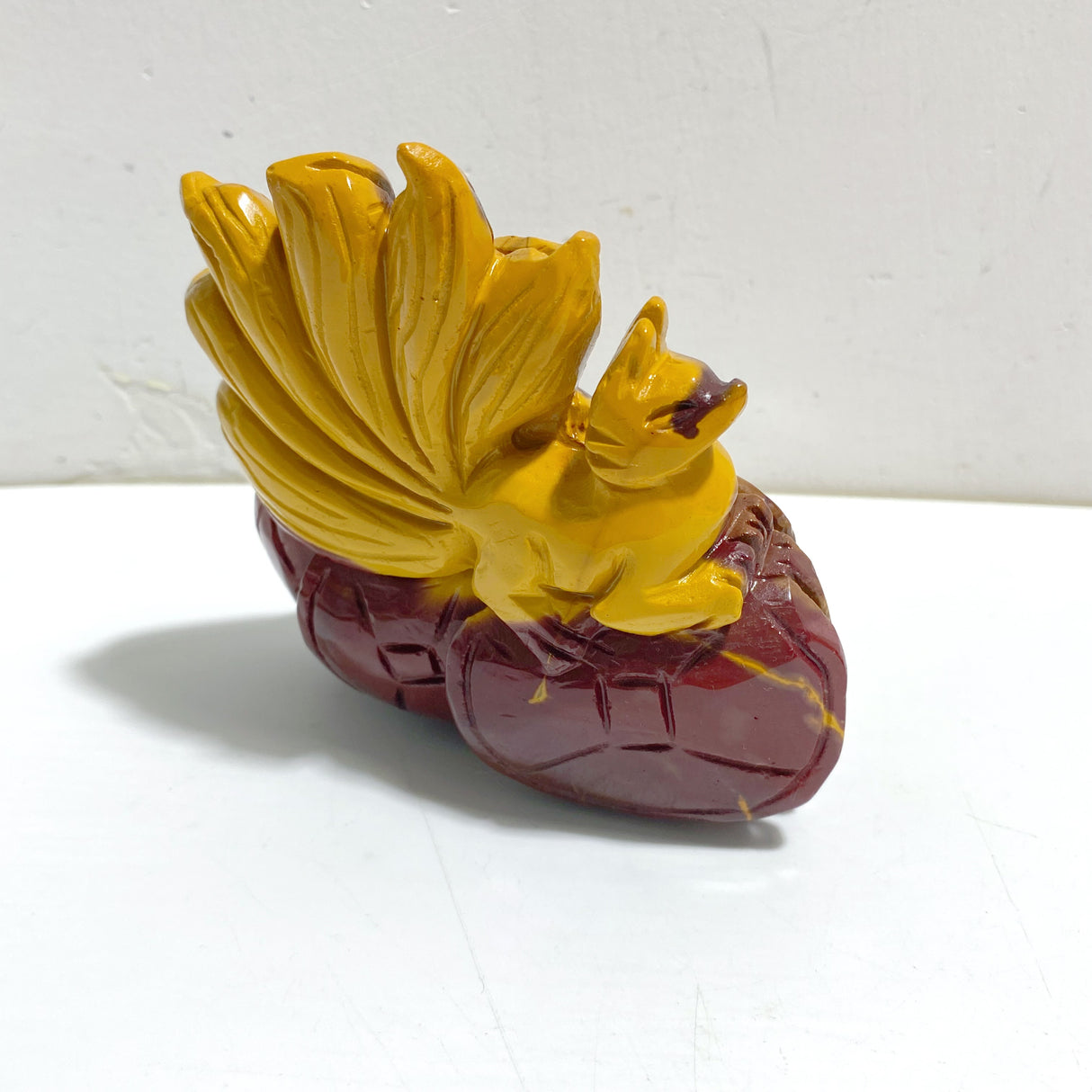 2 Pieces Mookaite Nine-tailed Fox Carving #4