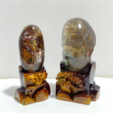 2 Pieces Beautiful Garden Quartz With Stand