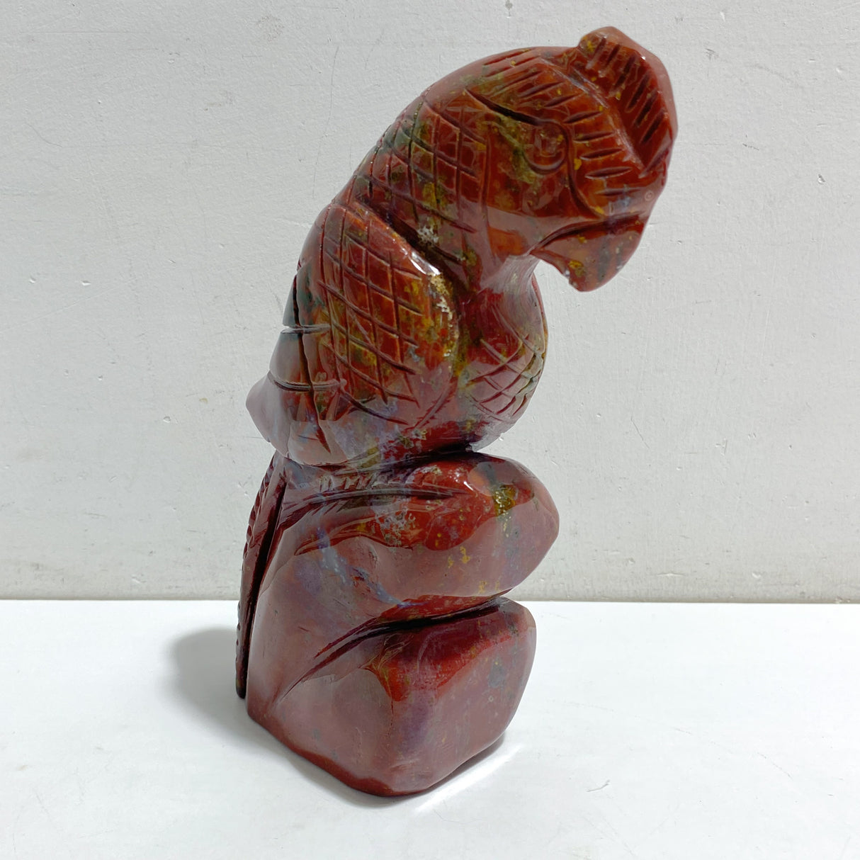 Large Ocean Jasper Parrot Carving