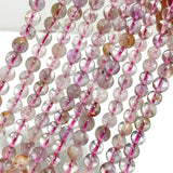 6mm White Garden Quartz 3 - Loop Bracelets Wholesale Closeout - Wholesale Crystals