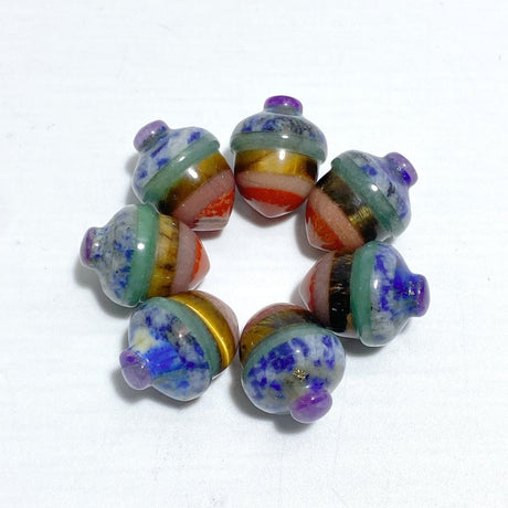 7 Chakra Acorn Carving Wholesale - Wholesale Crystals