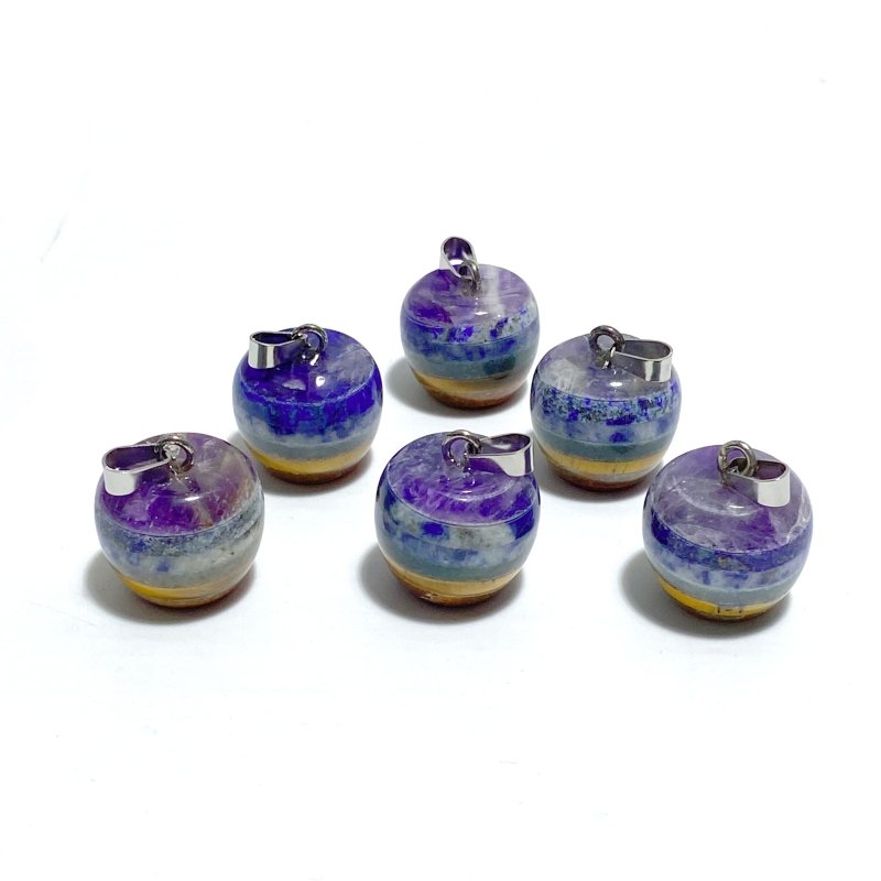 7 Chakra Apple Pendant Wholesale - Wholesale Crystals