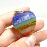 7 Chakra Heart Shape Pendants Wholesale - Wholesale Crystals