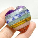 7 Chakra Heart Worry Stone Wholesale - Wholesale Crystals