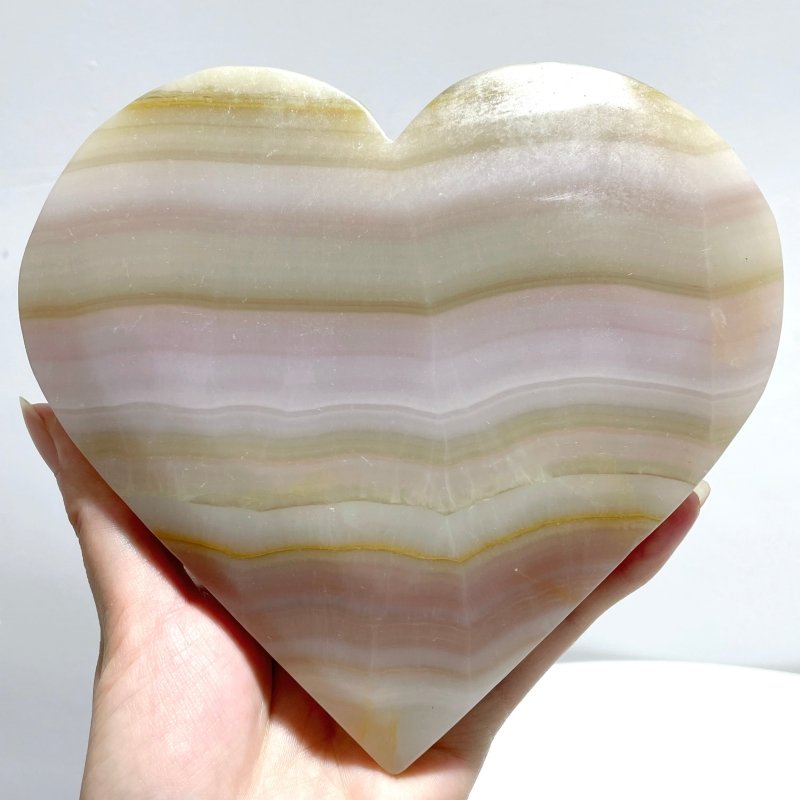 7 Pieces Afghanistan Jade Large Heart - Wholesale Crystals