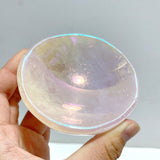 7 Pieces Aura Rose Quartz Bowl Carving - Wholesale Crystals