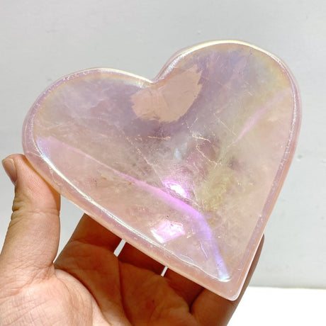 7 Pieces Aura Rose Quartz Bowl Carving - Wholesale Crystals