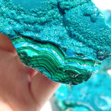 7 Pieces Beautiful Chrysocolla Mixed Malachite Specimen - Wholesale Crystals