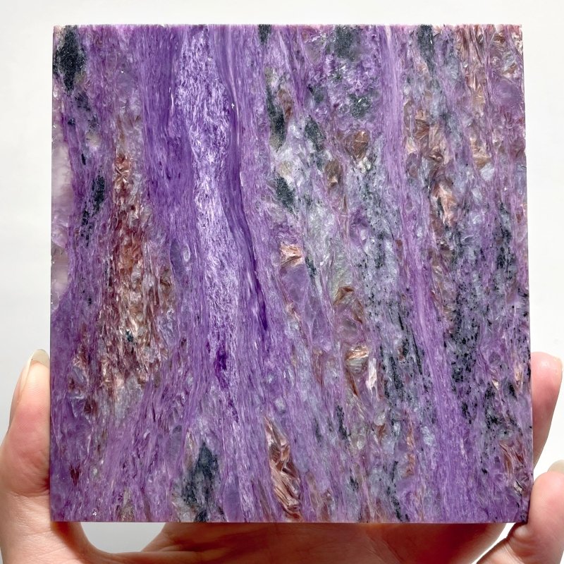 7 Pieces Beautiful High Quality Charoite Slab - Wholesale Crystals